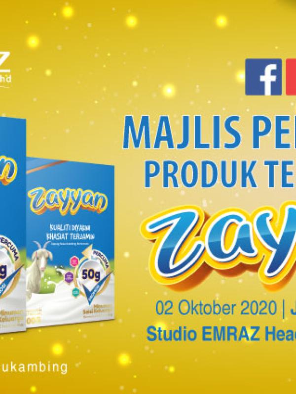 Media Social Announcement Pelancaran Susu Zayyan